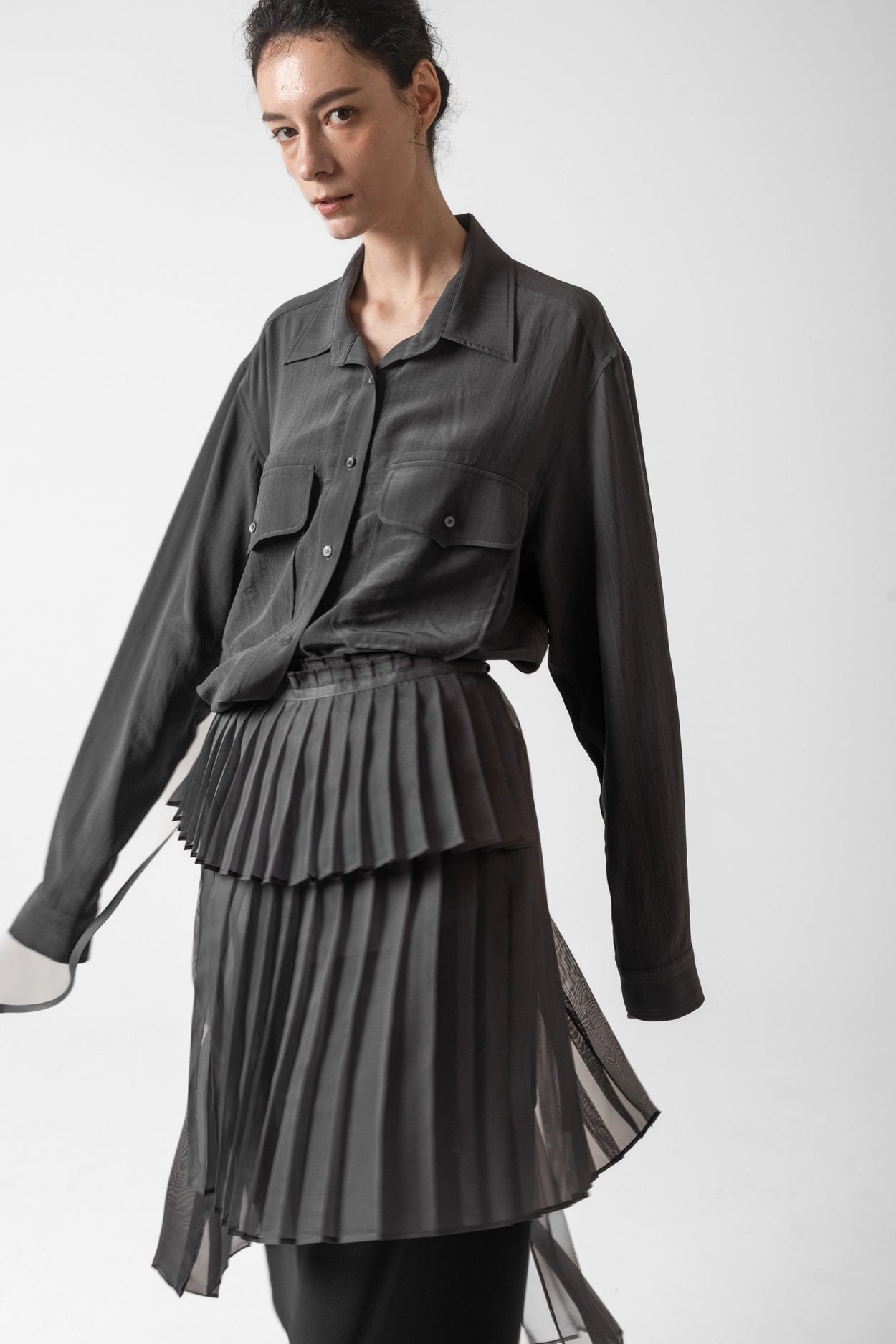 Troa Long Banchi Pleats Apron