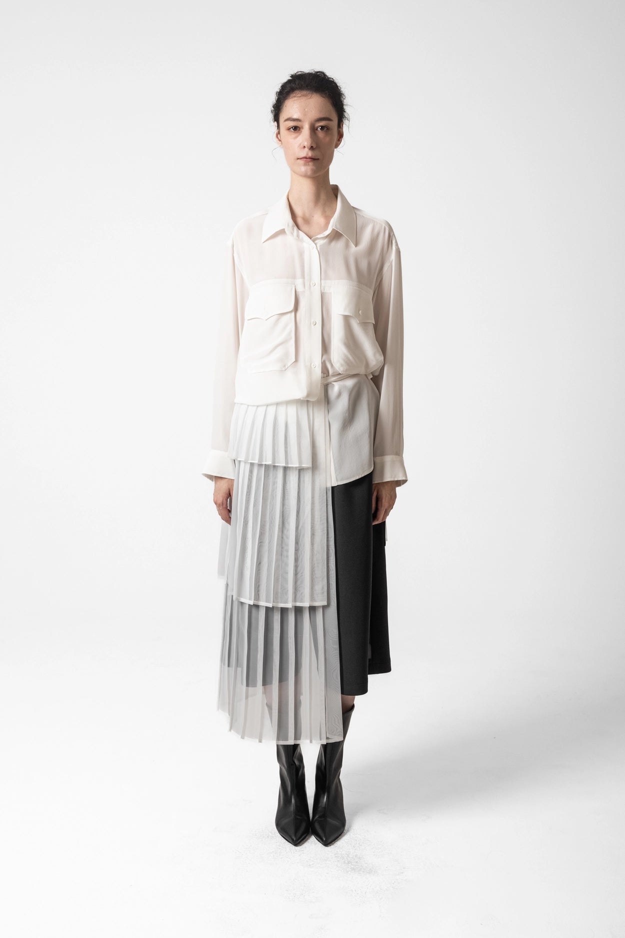 Troa Long Banchi Pleats Apron