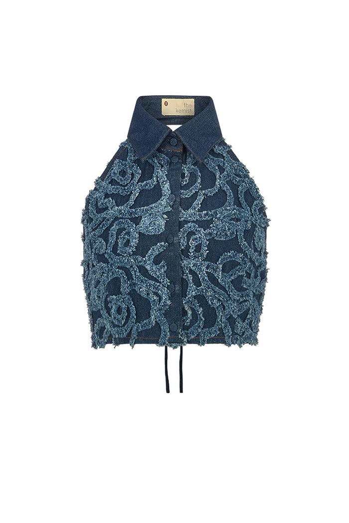 The Kemist Dalat Floral Denim Shirt