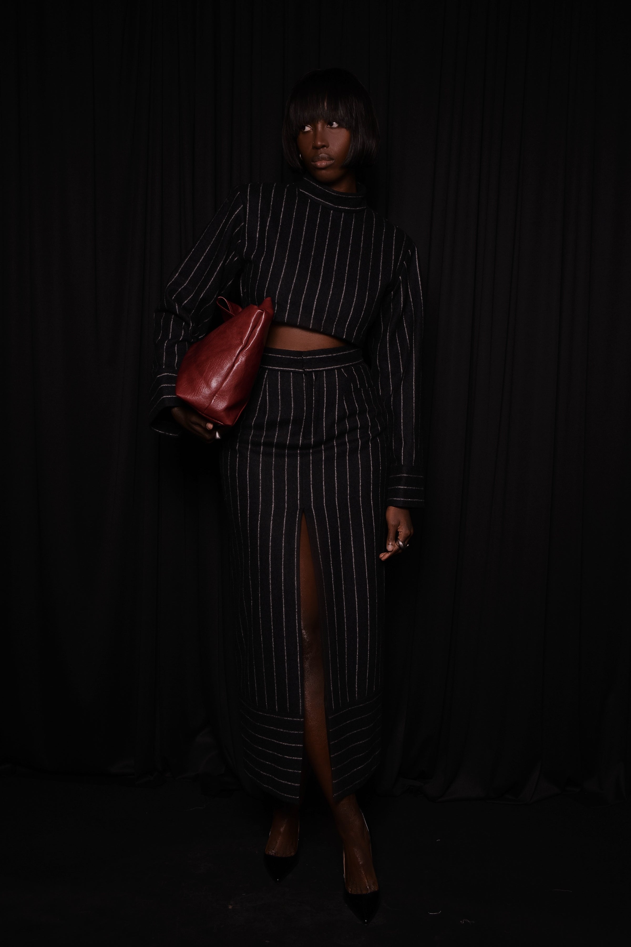 The Kemist Highbury Chalk Stripe Top