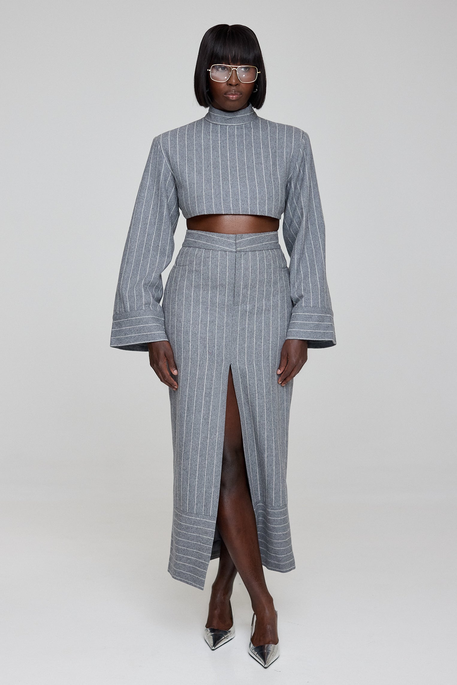 The Kemist Highbury Chalk Stripe Top