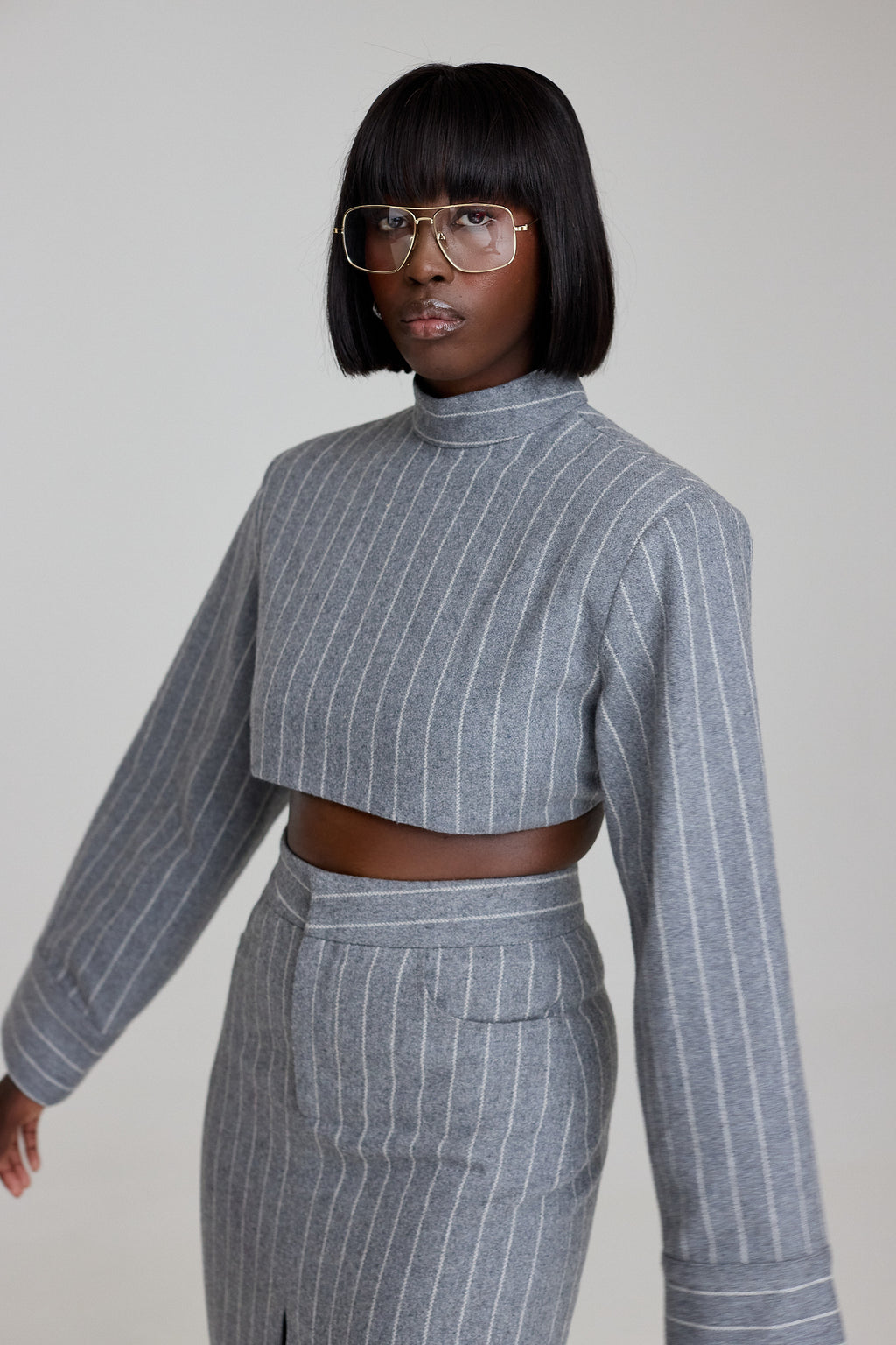 The Kemist Highbury Chalk Stripe Top
