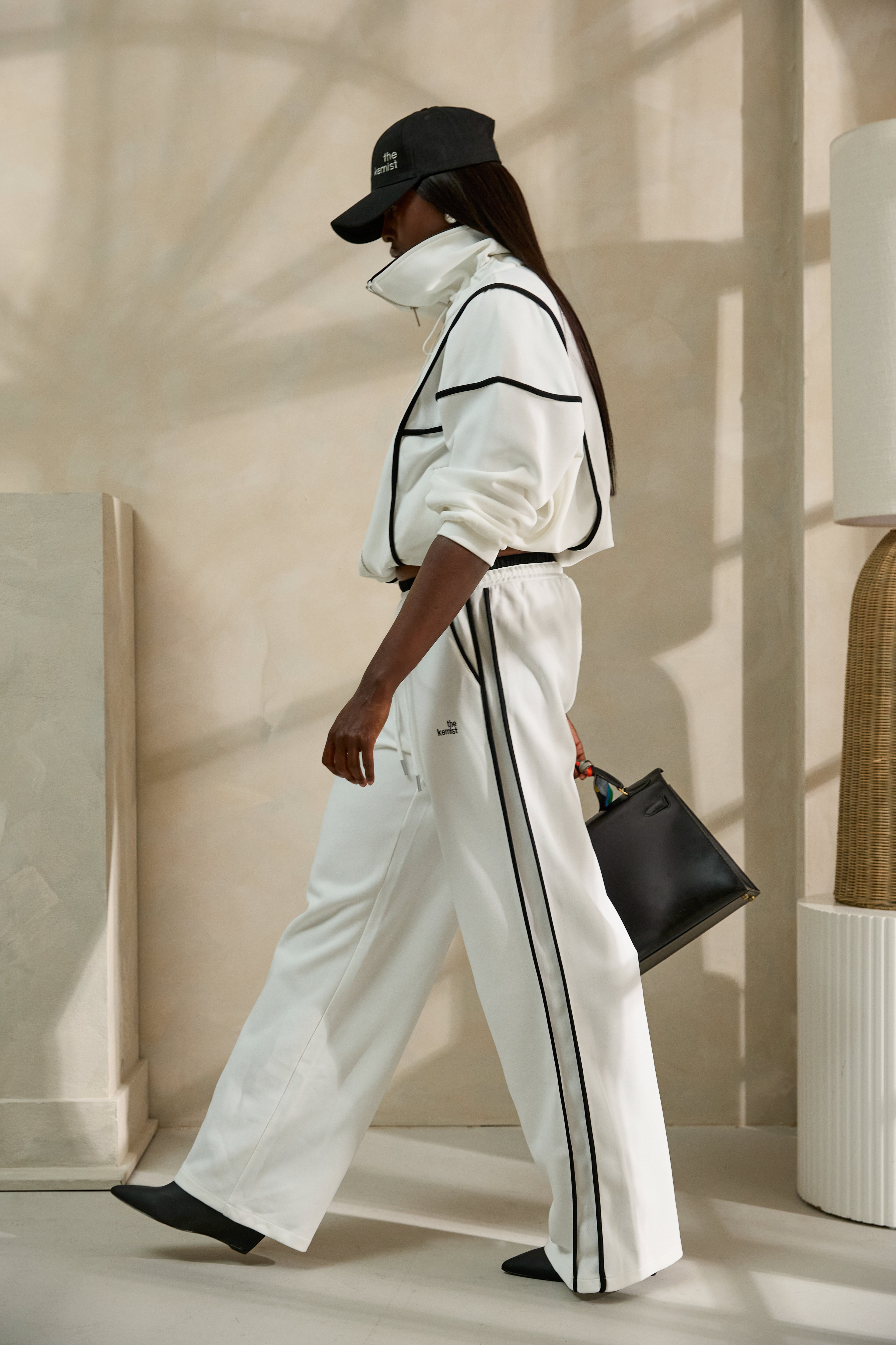 The Kemist Kobe Tracksuit Pants in White