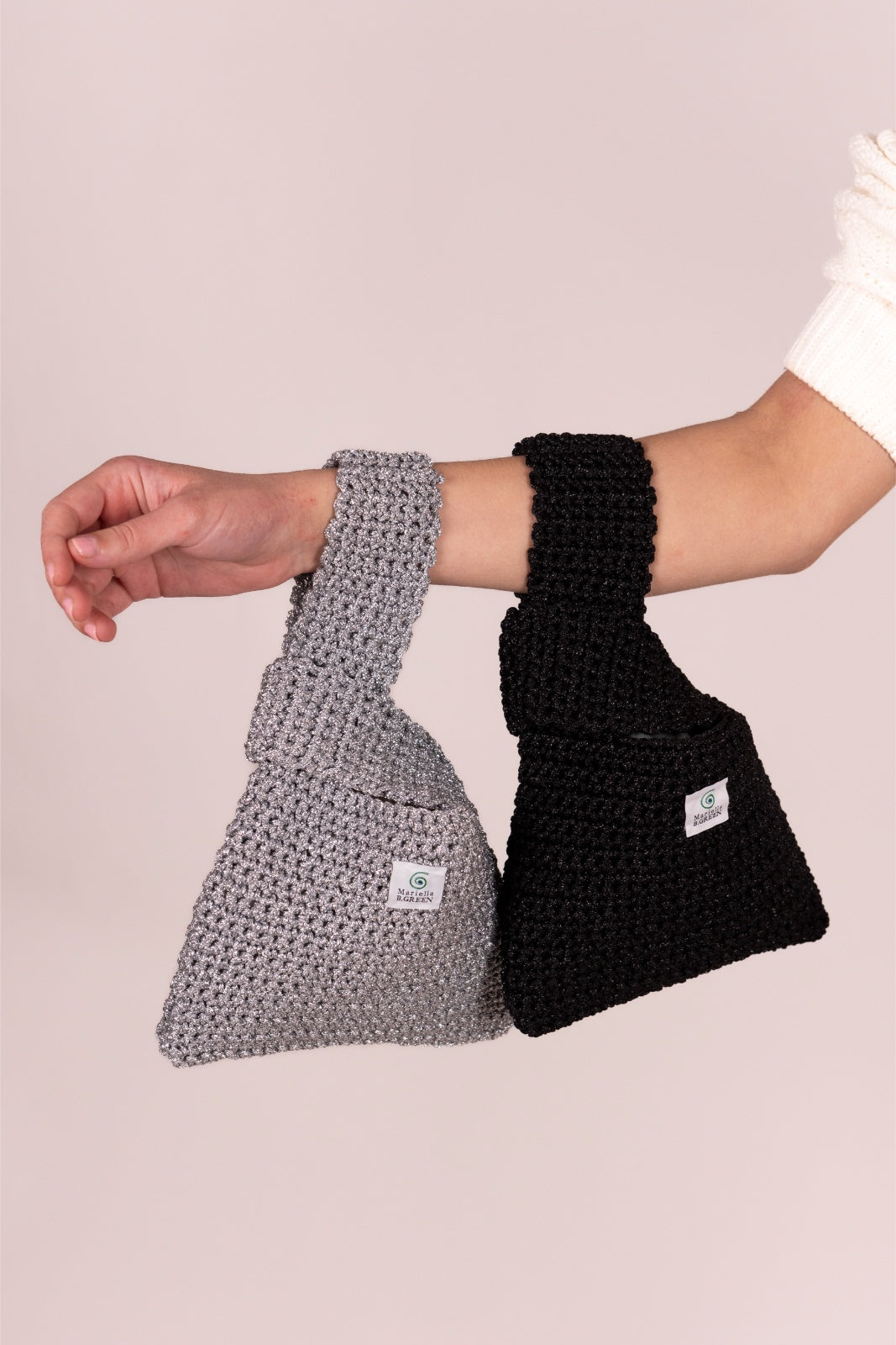 Mariella B.Green Crochet Handbags