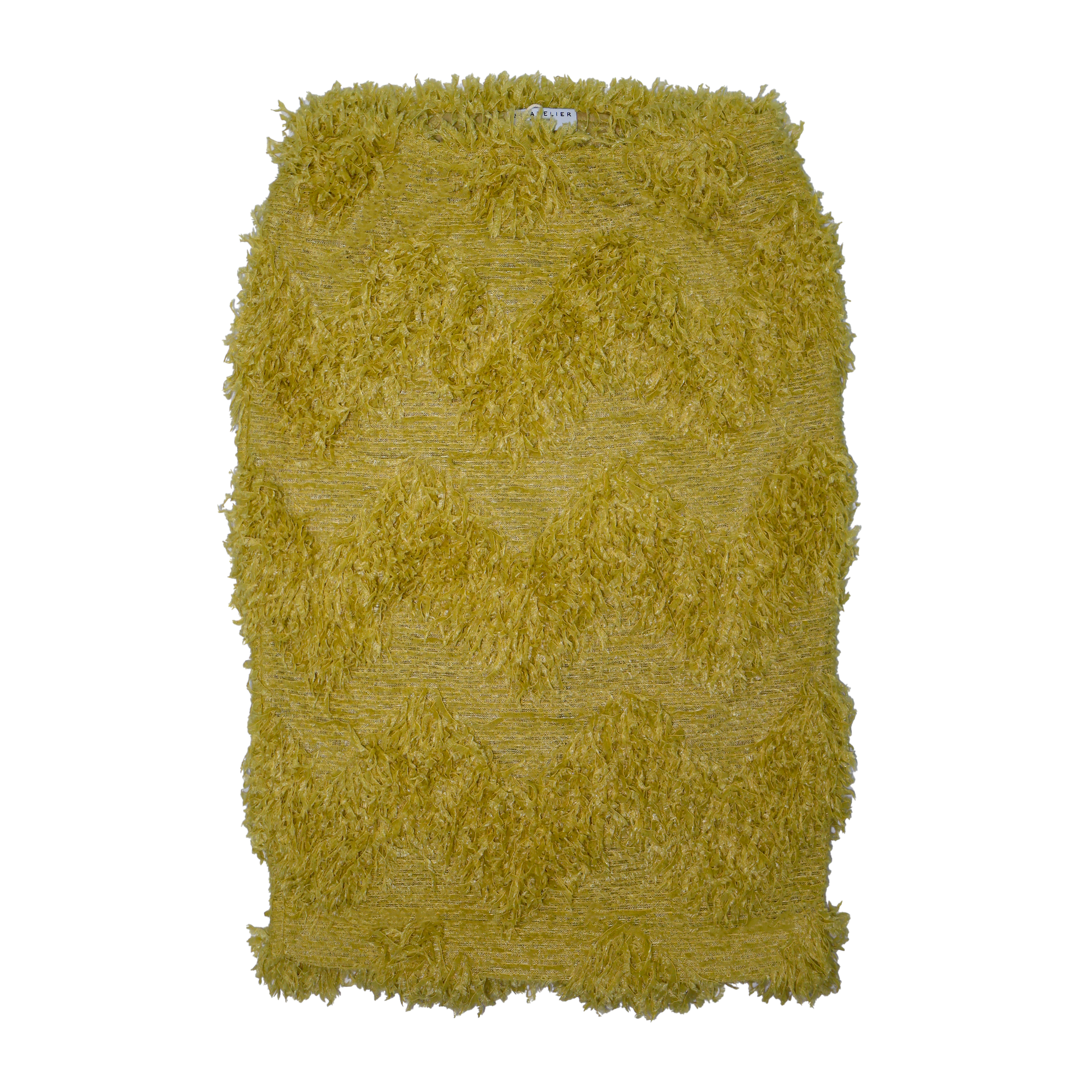 28Natelier Mustard Fur Skirt