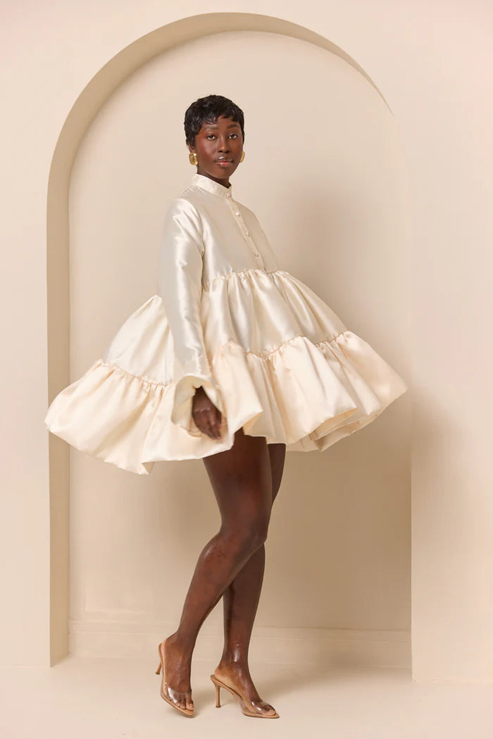 champagne shirt dress Sparkling Soire: Champagne Sequin Shirt Dress