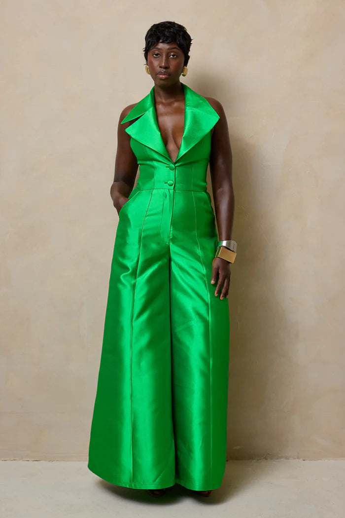 The Kemist Blackless Jumpsit in Green