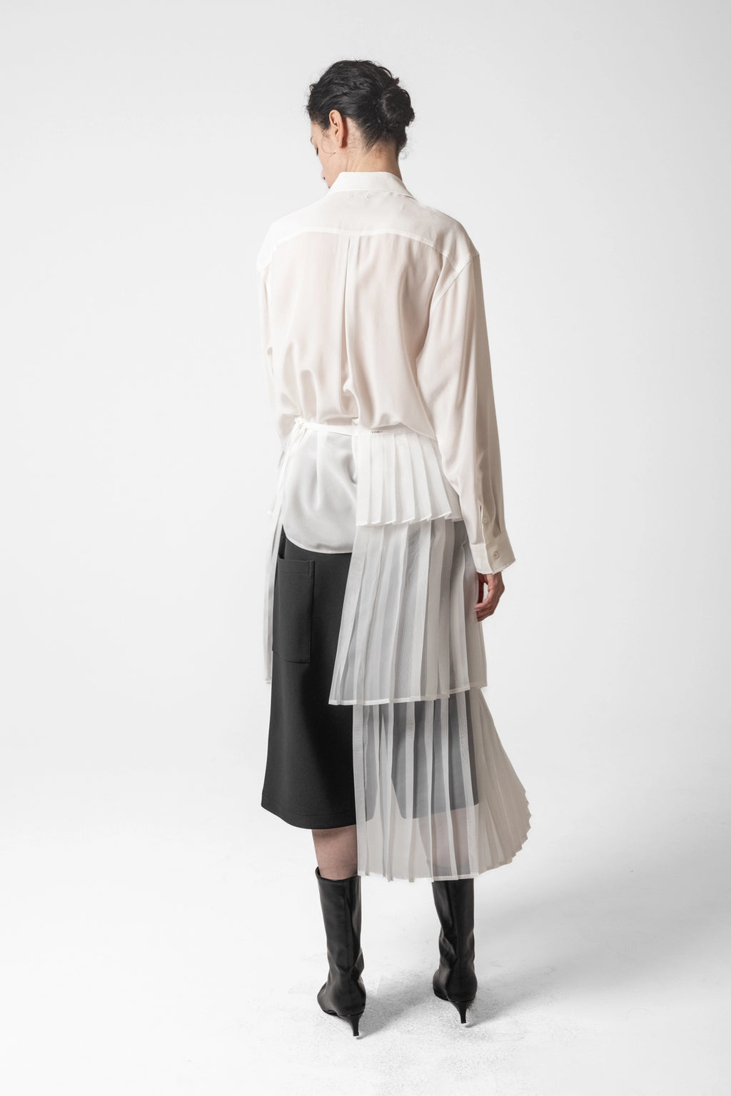 Troa Medium Bianchi Pleats Apron