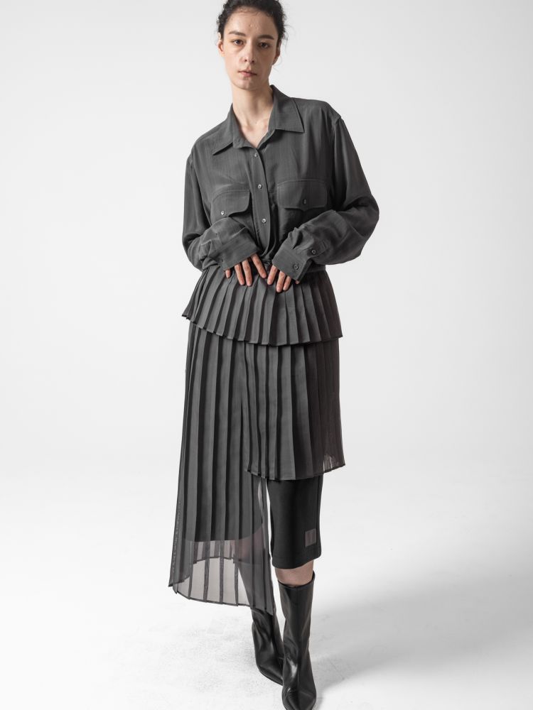 Troa Long Banchi Pleats Apron