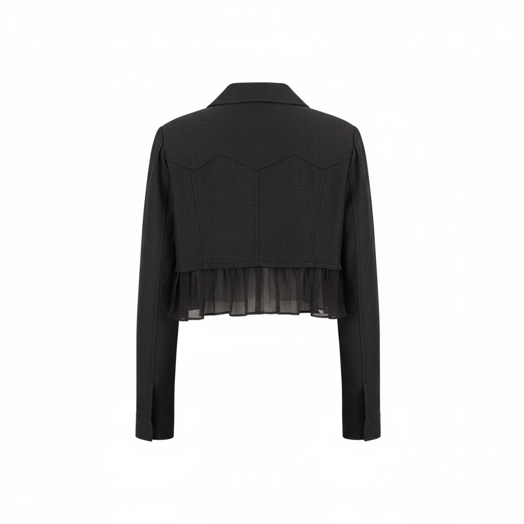 Troa Pocket Texture Crop Jacket