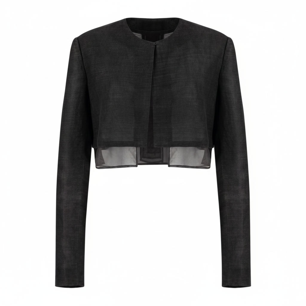 Troa Lining Detail Crop Jacket