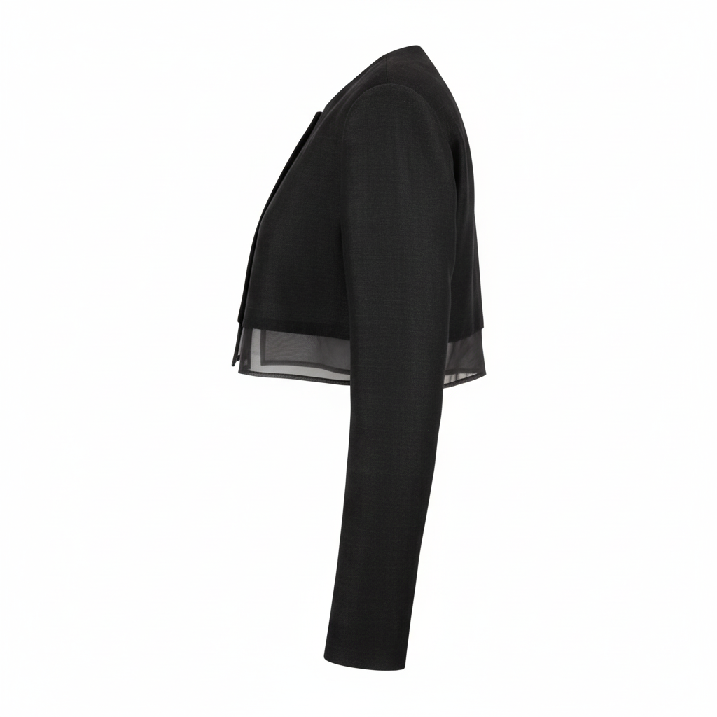 Troa Lining Detail Crop Jacket