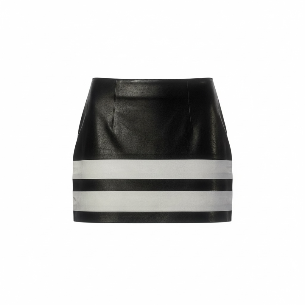 Ruko B Black & White Lamb Skirt
